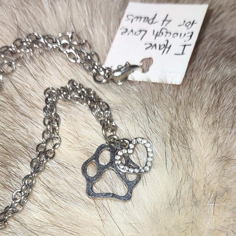 Paws Pendant Necklace  Cross-posted  Copied Listing